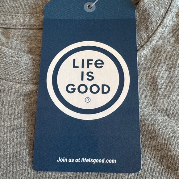 Life is Good “Peace Love Dogs” Crusher Tee Shirt Size: large Color: gray - Picture 6 of 11